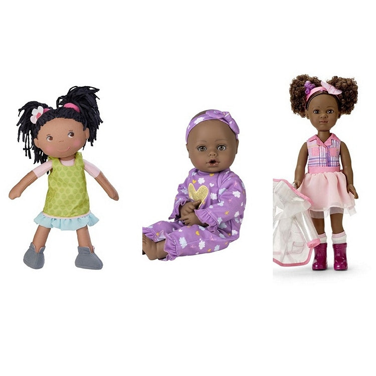 Three of our most popular Black Dolls For Kids