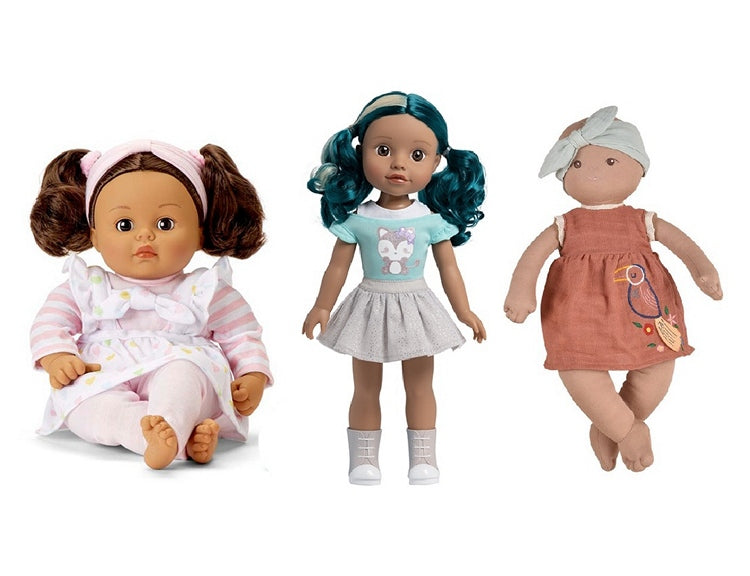 Three popular dolls for Brown Hispanic or Biracial Childrenl