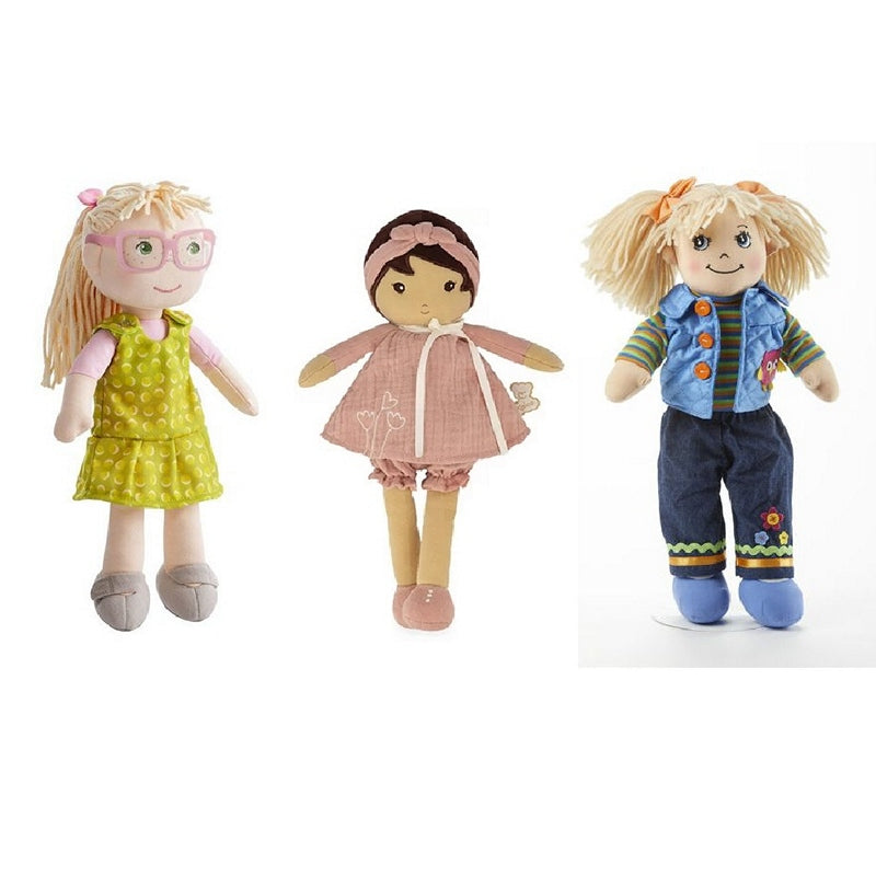 Three of our most popular Rag Dolls for Girls