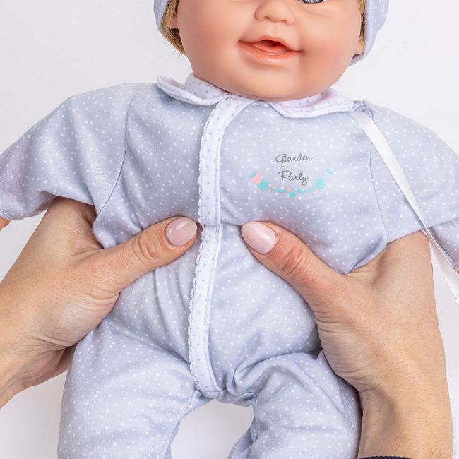 Our new 16 Boy's Down Syndrome doll has a squeezable soft cloth body