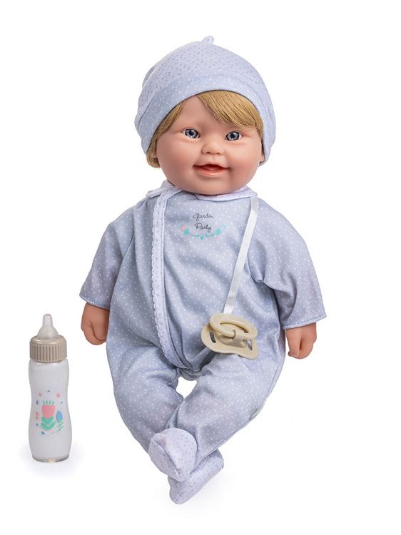 Blond blue eyes down syndrome Boy doll for kids