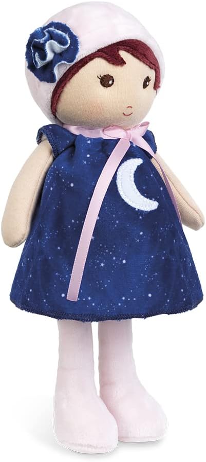 Sideways view of Aurore the new doll by Kaloo of France