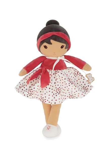 An Asian girls first doll and cuddly by Kaloo