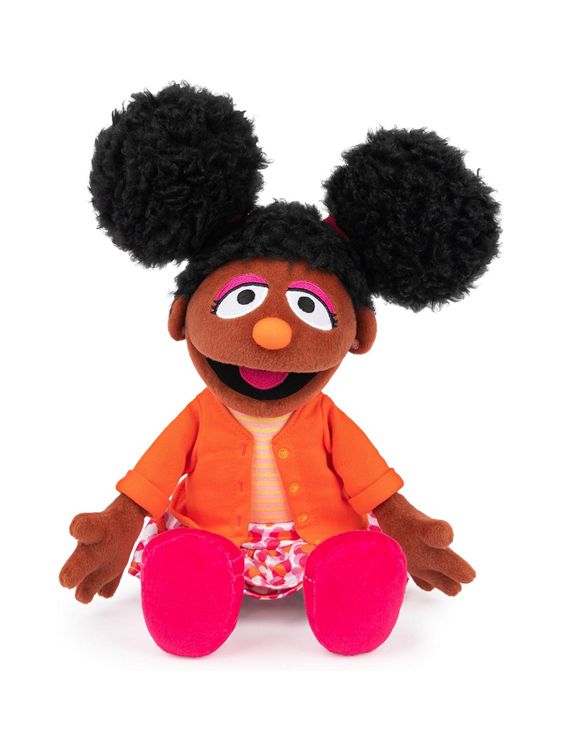 Gabrielle the black girl character with the huge mass of bushy hair from Sesame Street