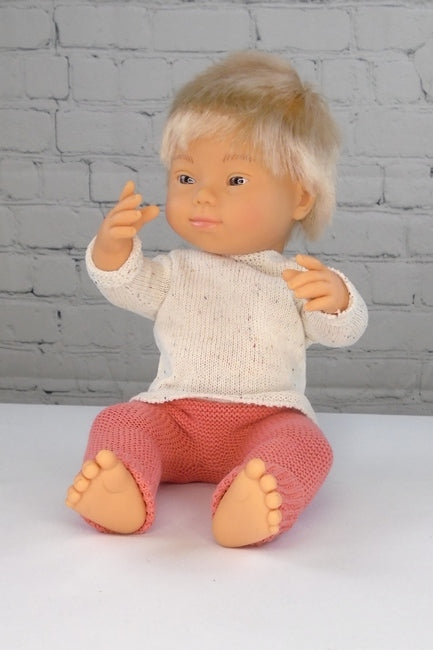 For 15 inch Dolls: Knitted and Eco Friendly, Boy or Girl Doll's Outfit