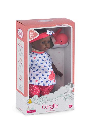 Picture of Corolle Black Baby doll and bathtub toy in her display package