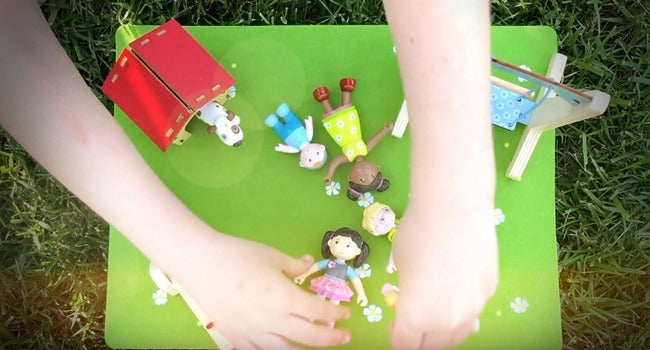 Lara and other little friends doll house dolls by HABA