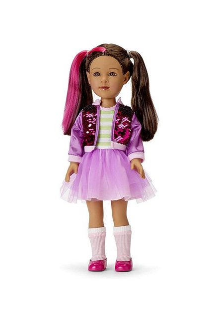 Beautiful biracial or Latinx fashion doll with hair to brush and style