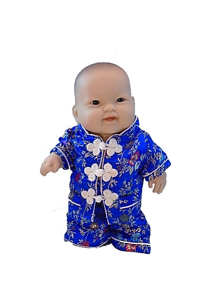 Asian 'Lots to Love' Baby Doll in hand made Cheongsam Doll's Dress