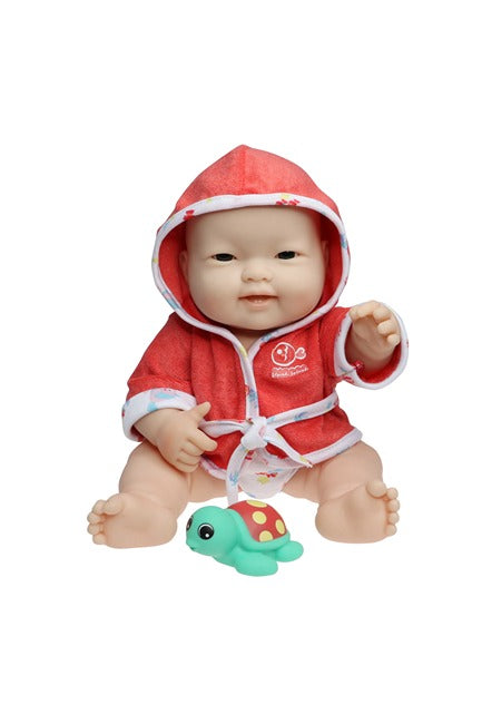Asian Baby Doll 4pc Bathtub Set with Exclusive Bonus Crawler