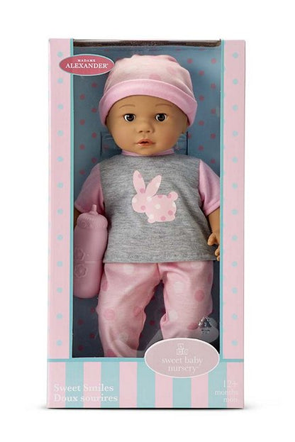 Standing Window Box packaging with the the Sweet Smiles ethnic baby doll by Madame Alexander