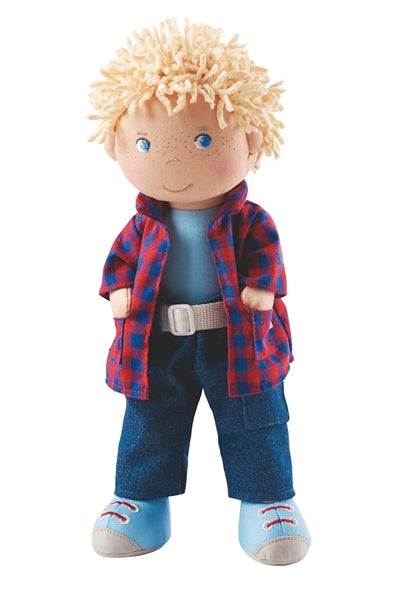 Nick, a boy doll from HABA