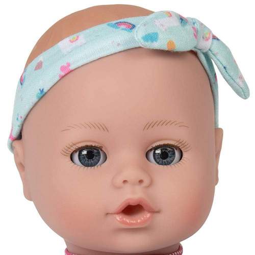 Portrait photo of PlayTime Baby Doll with open close blue eyes