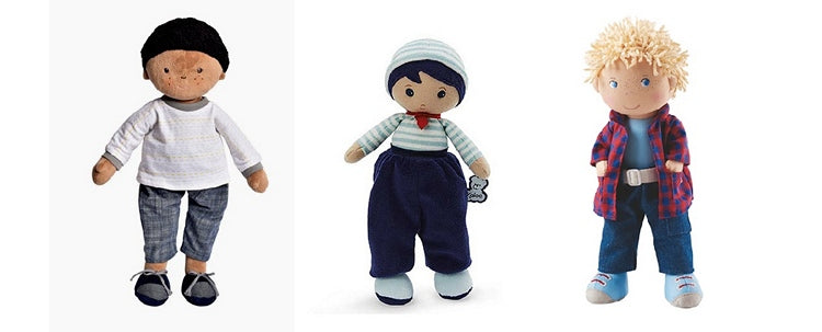 Boy's Rag Dolls Boy's Loveys and Other Soft Cloth Dolls for Boys