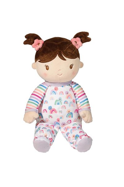 A baby girl's first doll and super soft lovey by Douglas