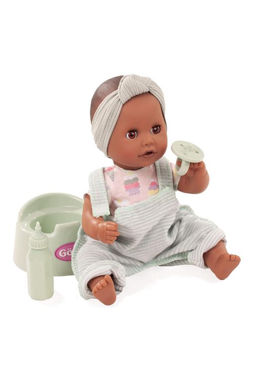 Black Girl's Potty Training drink and Wet Baby doll with potty bottle and pacifier
