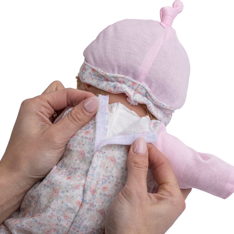 Desi Baby doll comes with two easily removed outfits 