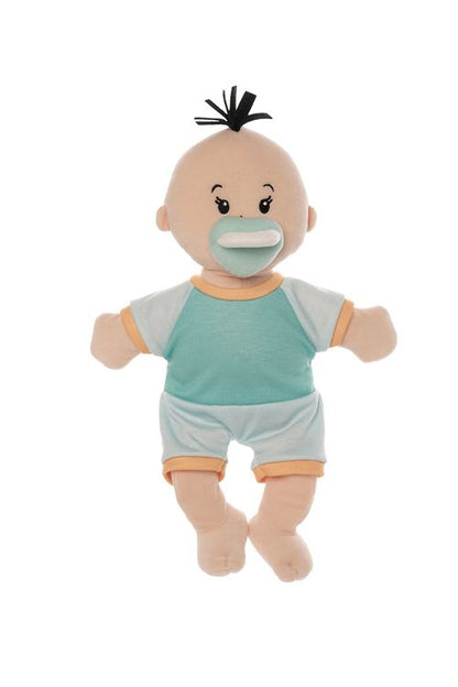 Cloth baby Boy Doll 'Baby Fella' with magnetic pacifier