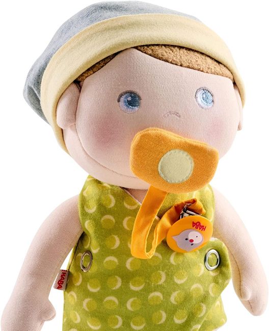 Maxime Doll cloth doll has a magnetic pacifier feature
