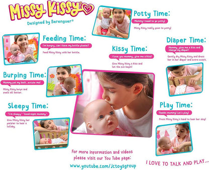Missy Kissy An Interactive Talking Baby Doll to Love & Nurture, 2yrs+