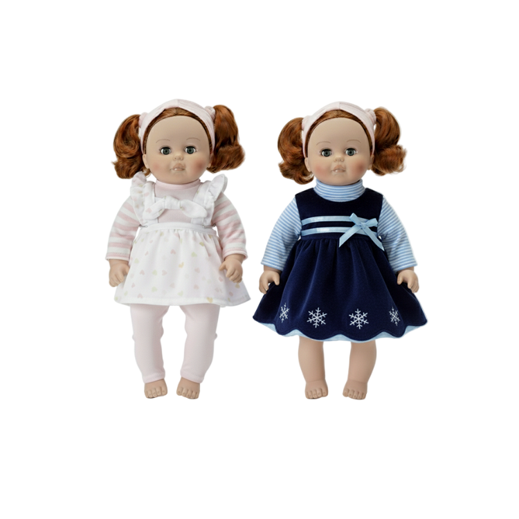 Two Madame Alexander Redhead dolls, one a Christmas Dress