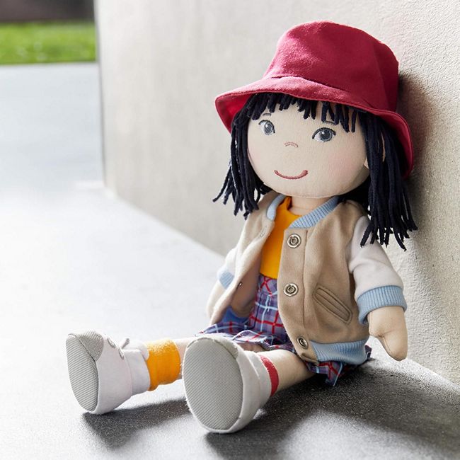 An Asian doll for toddlers 18 months or older