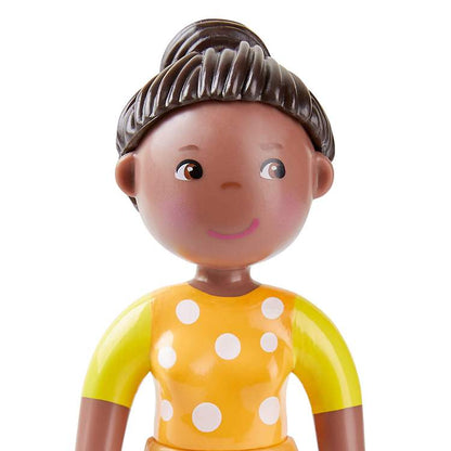 a portrait view of the Black Teen Girl Dollhouse doll