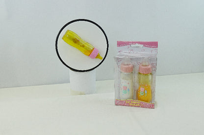 Magic Disappearing Sippy Bottle Set of two Juice and Milk Bottles for Children's play