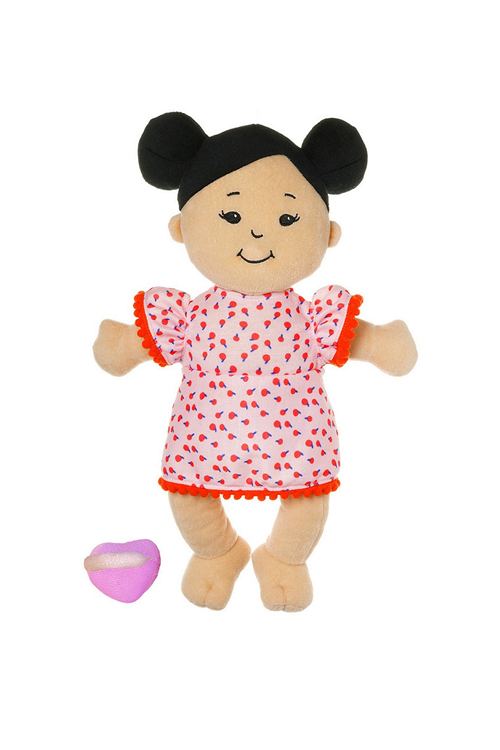 Wee Baby Stella Asian Soft Cloth Baby Doll with magnetic pacifier