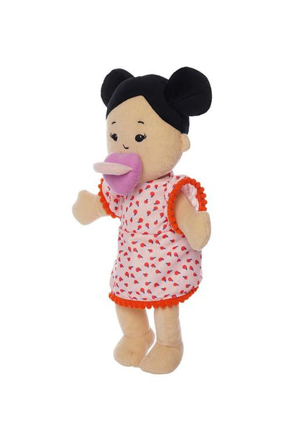 The wee baby stella Asian doll with magnetic pacifier