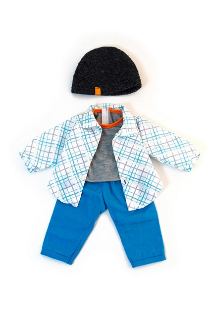 a cool boys 4 piece outfit for 15 inch dolls