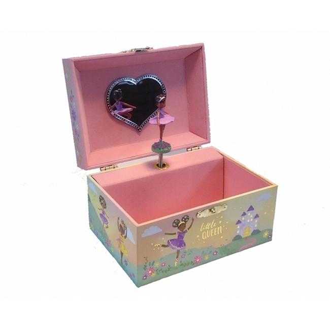 little black girl's jewelry box with Black ballerina design