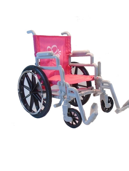 a plastic toy wheelchair for dolls