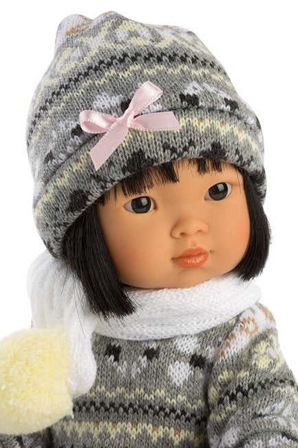 A close up portrait of Dottie Aja Asian fashion doll for girls