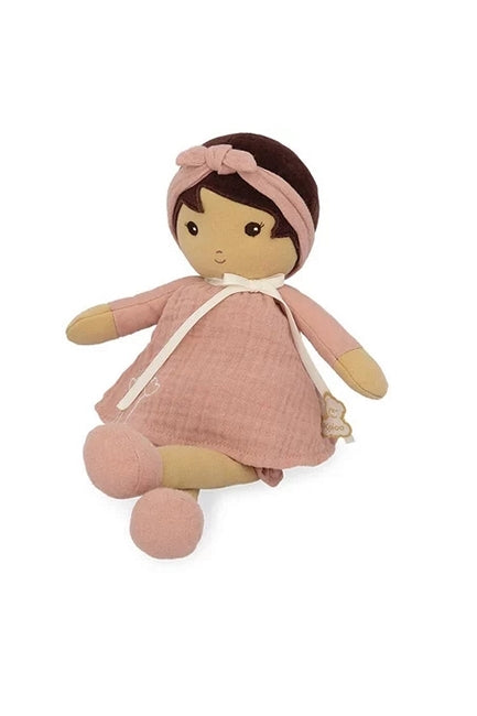 Amandine light brown cuddle lovey for young girls