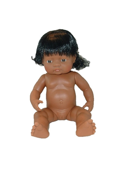 An anotomically correct miniland educational 15 inch doll