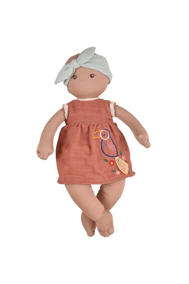 Aria, The Lifesized Soft-Sculpt Black Baby Rag Doll for Children
