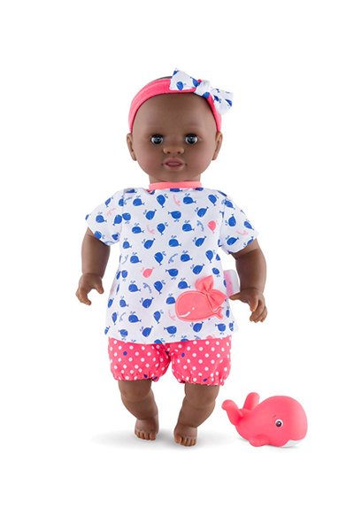 Bébé Bain Alyzee a Black Baby Doll and Bathtub Toy by Corolle