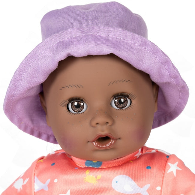 A closwer look at Piper, a new Black Beech Baby doll from Adora