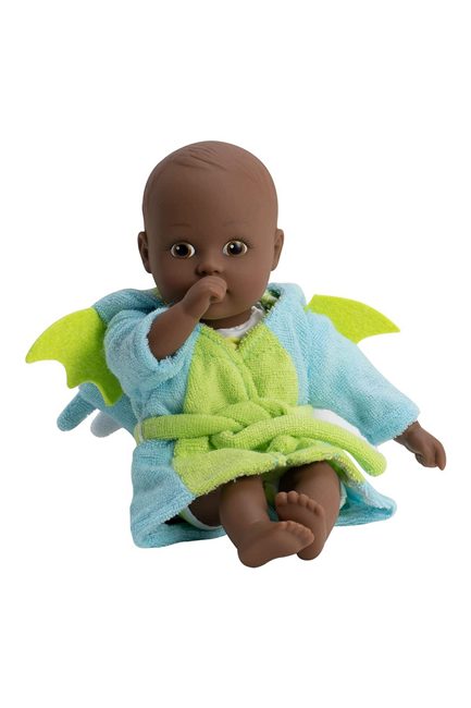 A Black Baby Boy Doll that can go in the pool or bathtub