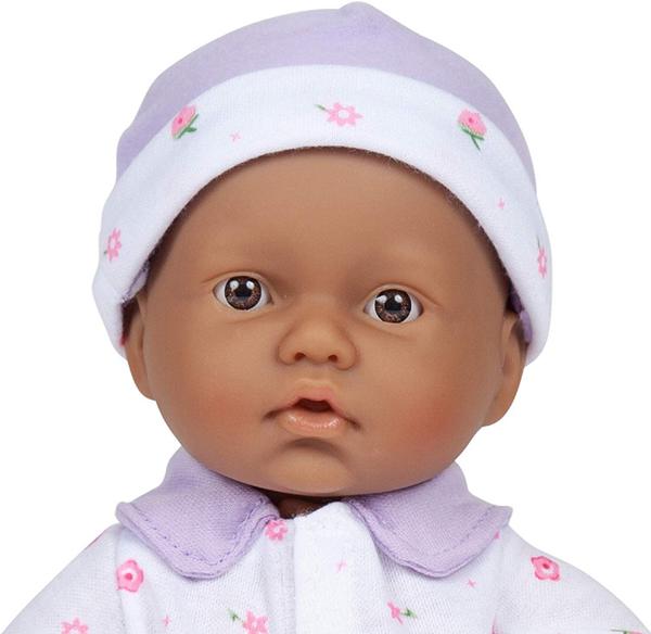 Little Dolls for Little Hands Biracial Multicultural or Hispanic baby doll Close up of face