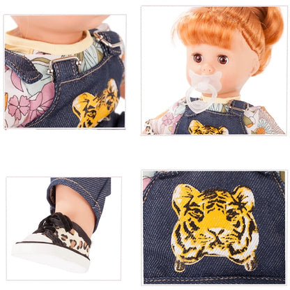 Details Pictures showing Gotz Wild Cat Redhead Baby doll accessories