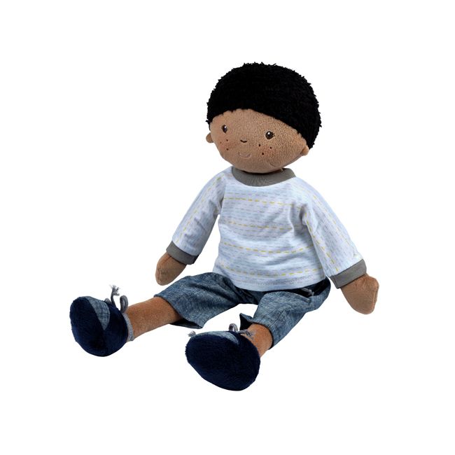 A Black Boy's rag doll by Bonikka