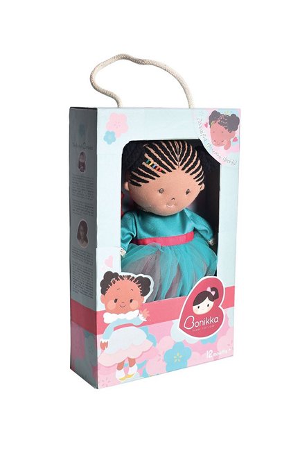our cornrow rag doll comes in special gift box packaging as shown