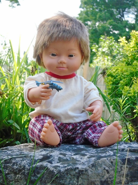 our down syndrome boy doll lifestyle picture