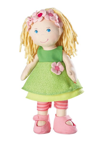Molly, a 12 inch blonde girl cloth doll from HABA