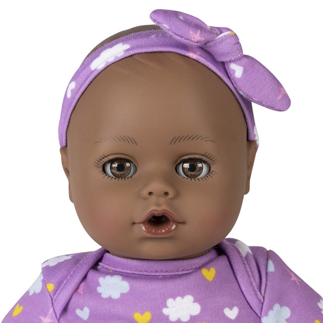 PlayTime Babies by Ador Black Baby Doll closeup of her face