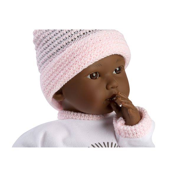 Black Baby Doll Serenity hand made in Spain by Llorens