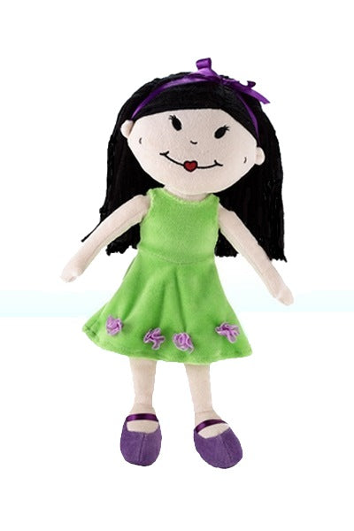 Stinky Kids Hannah, an all cloth Asian Girl doll 12 inches