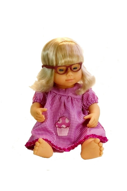 we now carry doll's eyeglasses for all of our miniland down syndrome dolls